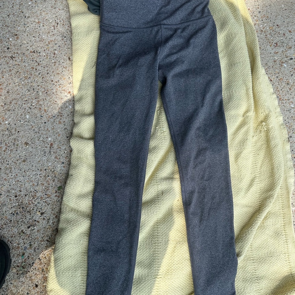Athleta Gray Leggings Full-Length Slim Fit